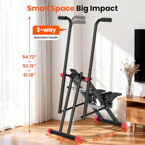 RELIFE REBUILD YOUR LIFE Stair Stepper for Home Exercise,New Version Stair Climber with Adjustable Resistance, Vertical Climber Cardio Exercise Machine for Full Body Workout, Extended Step Range