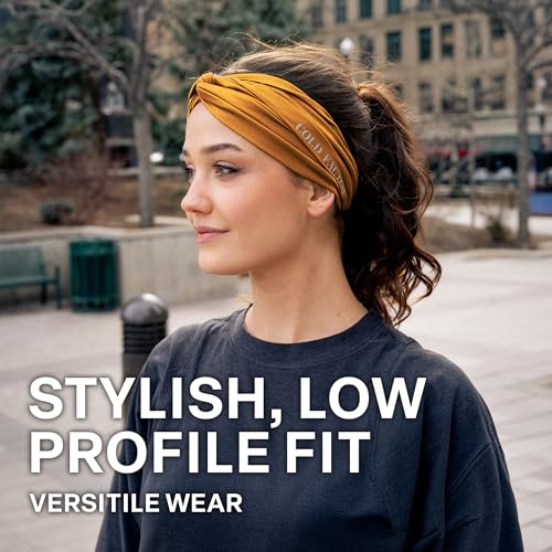 COLD FACTOR Cooling Headband for Women and Men – UPF 50+ Advanced Evaporative Comfort, Instant Cooling Sweatband for Outdoor Sports, Fitness, Yoga, Hiking, Running, and Workout - color: Twisted Jewel Tone
