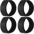 JaGely 2 Pairs Black Boot Blousers Elastic Boot Straps Bands Blousing Straps Ankle Hook and Loop for Hunting Hiking Cycling - size: 5 cm*30 cm