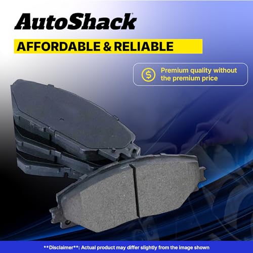 AutoShack Rear Ceramic Brake Pad Set for Ford, Focus 2012-2018 EcoSport 2018-2022 C-Max 2013-2018, FWD AWD L3 1.0L L4 2.0L - style: Ceramic Brake Pad