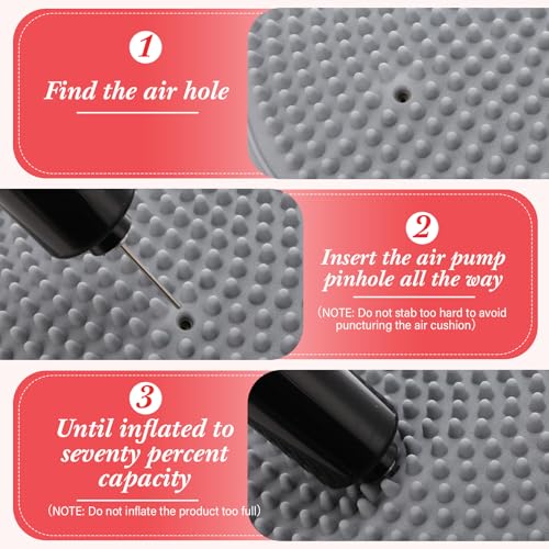 Libima 8 Pcs Wiggle Seat Inflated Wobble Cushion Sensory Seat Flexible Balance Board Balance Disc for Kids Men Women Physical Exercise Improving Posture Home Office Classroom - color: Vibrant Color