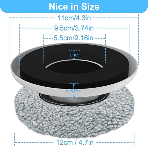 New Upgrade Furniture Movers Sliders: Multi-Surface Furniture Sliders | Round 4PCS 4.3" Moving Pads and 4 Hardwood Socks - with Anti-Slip Groove - Protect Floor and Easily Move Bed Couch Table - size: 4.3in Round 4+4Pack
