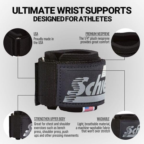 Schiek Sports Model 1100 WS Ultimate Weightlifting Wrist - color: Blackout