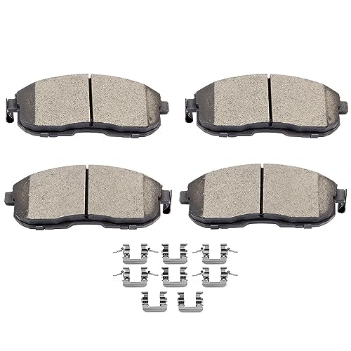SCITOO D815 Front Ceramic Brake Pads Sets & Brake Hardware Fit For INFINITI G20 / G35 / I30 / I35,For Nissan 350Z / Altima/Cube/Juke/Maxima/Sentra/Versa,For Suzuki SX4 - size: Front D815-7318