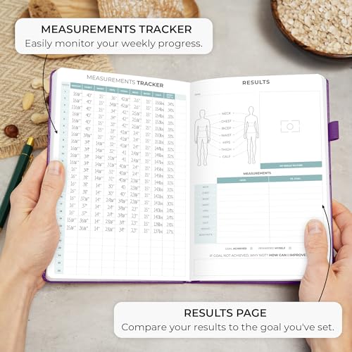 Clever Fox Food Journal - Daily Food Diary, Meal Planner to Track Calories & Nutrients, Weight Tracker Notebook, A5 (Purple) - color: Purple, size: A5 (5.8'' x 8.3'')