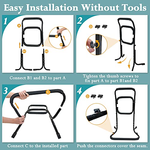 Chair Lift Assist Devices for Seniors Elderly Sit to Stand Lift Standing Aids Supports Grab Bar Help Patient Stand Up & Mobility in Front of The Sofa, Recliner Chairs, Toilet