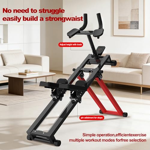 3 in 1 Back Stretcher & Stair Stepper Machine, Adjustable Spine Twist Waist Trainer for Lower Back Pain Relief, Foldable Home Gym Equipment for Core Activation & Full Body Workout