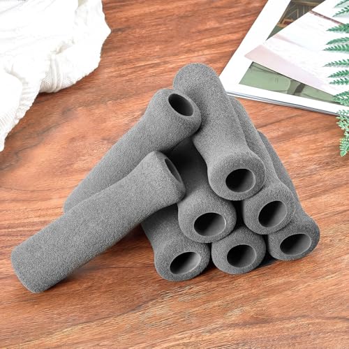 Timtin Foam Cane Handle Grip Replacement Offset Walking Hand Foam Handle for Bicycle Handlebars Walking Cane Accessories 4.53 x 0.98 x 0.98 Inch - color: Grey