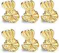 Original Magic Earring Backs for Droopy Ears | Earrings Lifters for Heavy Earring | Earing Lifter Backs BAX | Earlobe Secure Clear Miracle (1 Gold 2 Silver) - color: 1 Gold 2 Silver