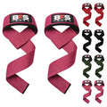 Lifting Straps for Weightlifting, Weightlifting Cotton Straps with Neoprene Padding for Men women Gym Wrist Straps for Bodybuilding powerlifting, Strength Training and Deadlifting - color: PINK