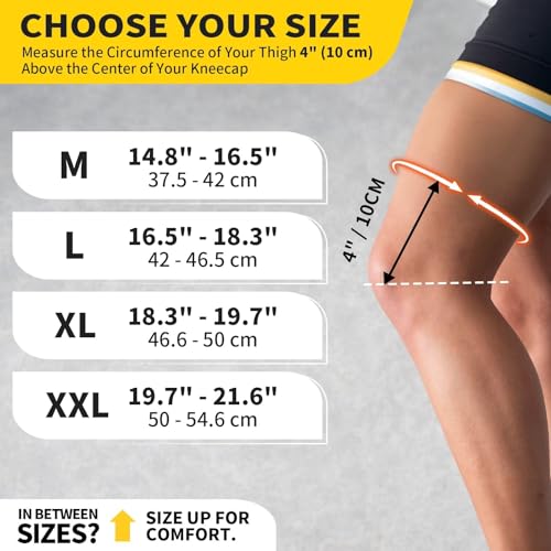 CAMBIVO 2 Pack Copper Knee Brace for Women Men, Pain Relief Knee Support XL | Copper infused for pain relief & circulation | Pull tabs easy on/off | Non-slip compression for arthritis, running, gym - size: X-Large