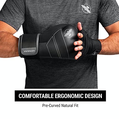 Hayabusa S4 Leather Boxing Gloves for Women & Men - color: Black, size: 14 oz