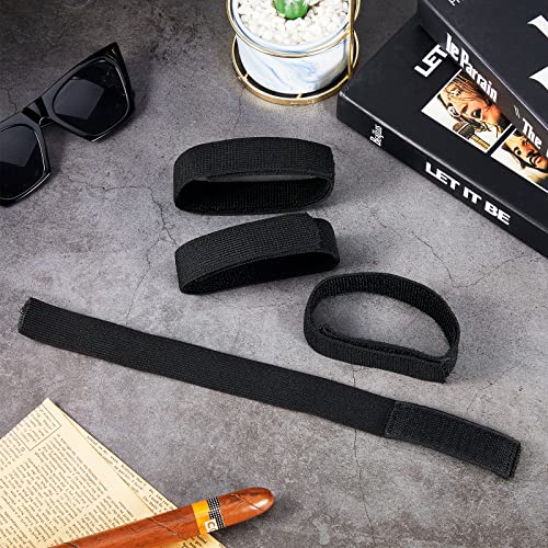 JaGely 2 Pairs Black Boot Blousers Elastic Boot Straps Bands Blousing Straps Ankle Hook and Loop for Hunting Hiking Cycling - size: 2.5 cm *30 cm