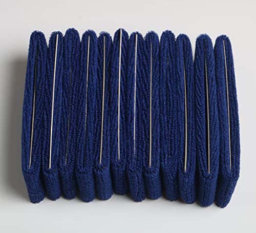 Cotton Sweatband Headbands,Pack of 12,Elastic Stretchy Sport Terry Cloth Sweat Bands,Yoga Workout Fitness Exercise Basketball Headband - color: 12pcs x blue cotton sweatband headbands
