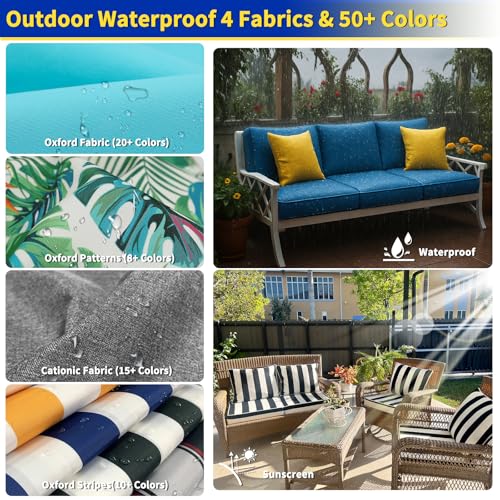 Custom Bench Cushion, Window Seat Cushions Indoor, Bench Cushions for Indoor Furniture,Non-Slip Bench Pads,75D Thickened Foam Bench Cushion for Indoor Bay Window Outdoor Garden Patio Cushion