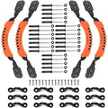 HLOGREE Kayak Handles 2/4 Pack,Kayak Carry Handle with Rivets,Kayak Replacement Handles,Kayak Handles for Emotion/Pelican/Hobie/Lifetime/sit on top/Ocean/Wilderness Accessories,Kayak Parts - color: Orange - 4PCS Kayak Handles