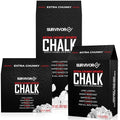 SURVIVOR Gym Chalk - Climbing Chalk, Lifting Chalk, Gymnastics Chalk - Pure Magnesium Carbonate Hand Chalk Powder, Weightlifting Chalk Gym - Rock Climbing Chalk for Weights - color: Chunky, 7 OZ