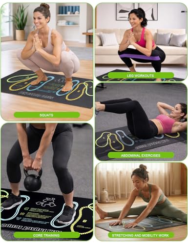 Non-Slip Squat Mat with Foot Position for Women – Ultimate 30" x 13.8" Large Squat Target Pad, 4mm Cushioning for Unmatched Comfort, No Odor & Injury Prevention – Perfect for Home & Gym Workouts - color: Black