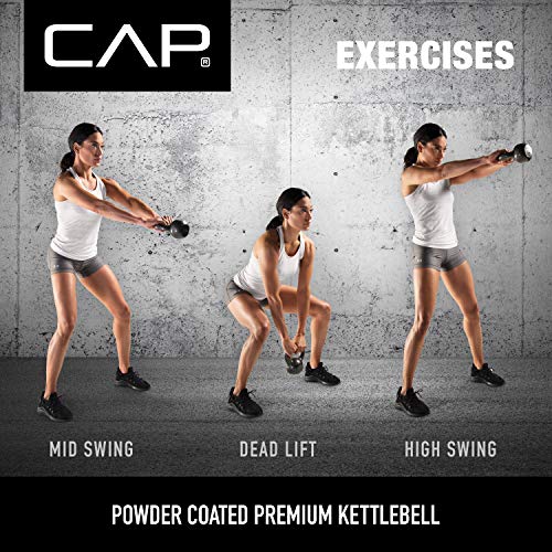 CAP Barbell Black Enamel Coated - Singles and Sets, Multiple Weight Choices - size: 45.0 Pounds