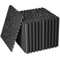 SUPERJARE 30" x 30" Larger Rubber Top Exercise Equipment Mats, 0.56" Thick 24PCS 150 Sq Ft High-Density EVA Foam Interlocking Gym Flooring, Big Workout Mat for Home Gym, Floor Protection, Black/Grey - size: 24 Tiles (150 Sq Ft)