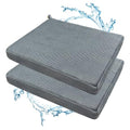 Shower Cushion, 2-Pack Bath Seat Cushions, Quick Drying and Easy to Clean, Made of Comfortable 4D Air Fiber Material, Portable and Removable, Suitable for Shower Chairs, Bathtubs and Pools - size: Deep Gray