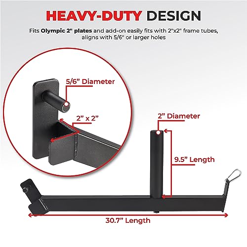 Sunny Health & Fitness Power Cage Squat Rack Attachments for Home Gym | Strength Training, Expanded Workout Variety, Durable Construction, Secure Fit, Quick Installation, Versatile Exercise Support - style: Belt Squats
