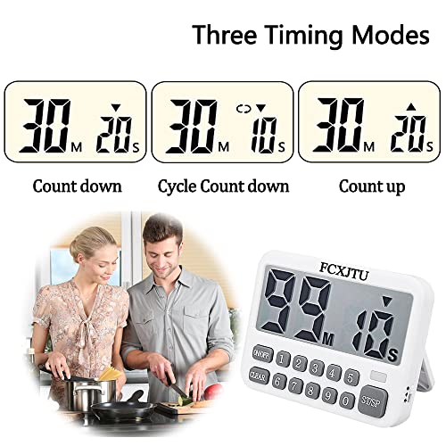 Digital Kitchen Timer, Large Display Countdown/Up Timer with Digits Directly Input, Fast Setting, Loud Alarm, ON/Off, Magnetic Back Stand for Cooking, Baking, Study - size: YS316