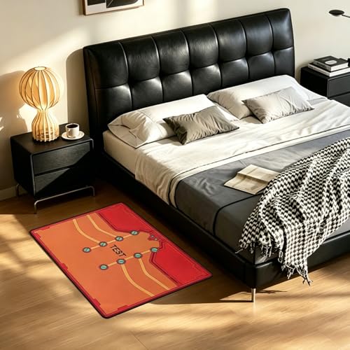 Chair Mat for Hardwood Floor-Gaming Chair Mat-Evangelion Asuka Langley Plugsuit Inspired Design, Anti-Slip, Easy Clean & Machine Washable (35"×47") - color: Asuka Langley Plugsuit