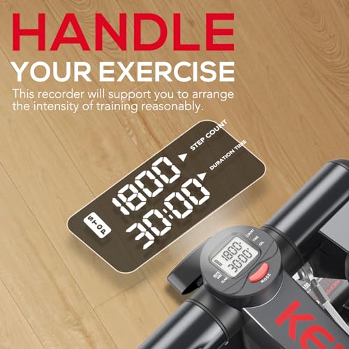 Keppi Fitness Stair Stepper, Steppers for Exercise at Home, Stepper with 2 Pairs of Resistance Bands for Efficient Cardio - Fitstep Series - style: FITSTEP500
