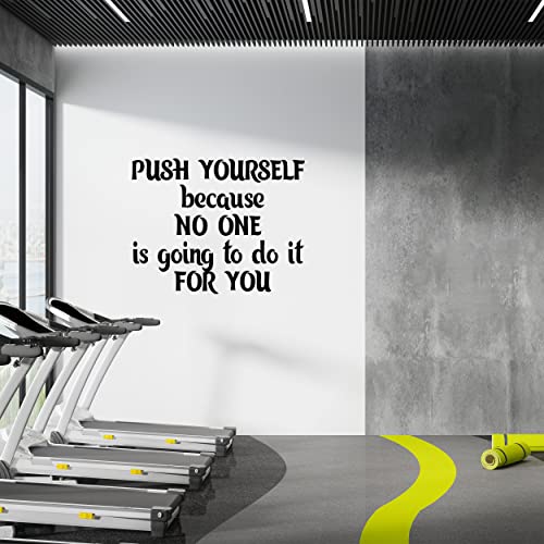 Customized Decal with Large Vinyl Letters for Wall - Custom Wall Decals Create Your Own Motivational Text Sticker - Customized Gym Decal for Any Room - color: Dec 12