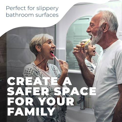 Anti-Slip Shower Stickers - Help Reduce Slipping in Bathtub & Shower, Clear Non-Slip Bath Strips, Strong Adhesive Bathtub Appliques Suitable for Homes with Kids, Adults & Seniors - 24 Pcs - Homergy - size: Rectangle