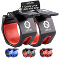 Lock-Jaw Metal Barbell Collars - Barbell Clamps - 1 Pair – Heavy Duty Bar Clamps for 2” & 50mm Olympic Bars – Secure Weight Bar Clamps for Strength Training & Home Gym Accessories - color: Black