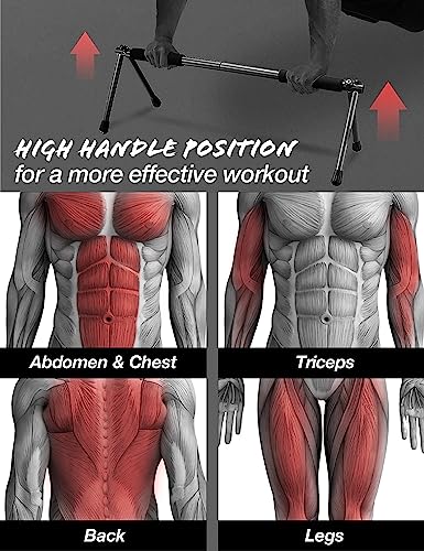 Push Up Bar – Folding Dip Bar for Home Workout, Lightweight & Portable Strength Training Equipment for Men & Women, Indoor & Outdoor Use (Hawk) - color: Swan Red