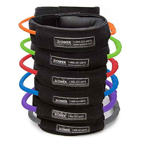 Power Systems Versa Cuff, 2 Padded Cuffs with Resistance Tubes for Wrists and Ankles - style: Heavy