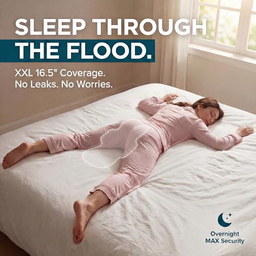 Postpartum Pads XXL Overnight 16.5" (28ct) | 17x Drier, Zero Re-Wet | pH 4.5 Balanced for Sensitive Skin | Plant-Based PLA | Unscented Heavy Flow - size: Overnight-28ct