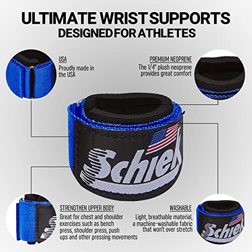 Schiek Sports Model 1100 WS Ultimate Weightlifting Wrist - color: Blue