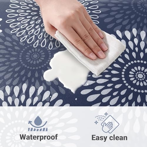 LuxStep Kitchen Mat Waterproof Kitchen Rugs for Floor Cushioned Anti-Fatigue Mat Non-Slip Standing Desk Mat Comfort Floor Mats for House Sink Office 17.3" x 28" Blue - color: Blue, size: 28"L x 17.3"W x 0.5"Th