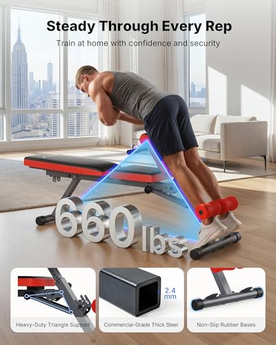 MERACH Roman Chair Back Extension, Adjustable Weight Bench, Home Gym Sit Up Bench for Glutes & Ab Workouts, Back Extension Machine, Hyperextension Roman Chair for Lower Back Pain Relief - size: Pro Max