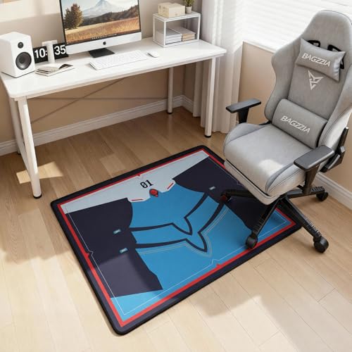 Non-Slip Floor Chair Mat 35"×47" for Evangelion Shinji Ikari Plugsuit Inspired Design - color: Shinji Ikari Plugsuit
