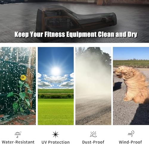 Rowing Machine Cover, Rower Outdoor Cover for Concept 2 Rowing Machine Waterproof Row Machine Cover for Hydrow Rowing Machine, Dustproof Fitness Equipment Protective Cover - size: 75"L×20"W×27"H