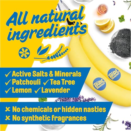 Boot Bananas Original Shoe Deodorizer & Odor Eliminator for Shoes | Long-Lasting Sneaker & Boot Deodorizer, Shoe Smell Remover, Foot Odor Eater, Gym Bag Freshener, Eco & Reusable | 6-12 Months