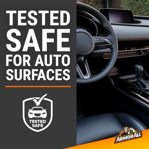 Armor All Car Interior Original Protectant Wipes, 90 Count, UV Protectant | Car cleaner wipes for vinyl, rubber, plastic, trim, and dashboards with a non-greasy, streak-free medium shine
