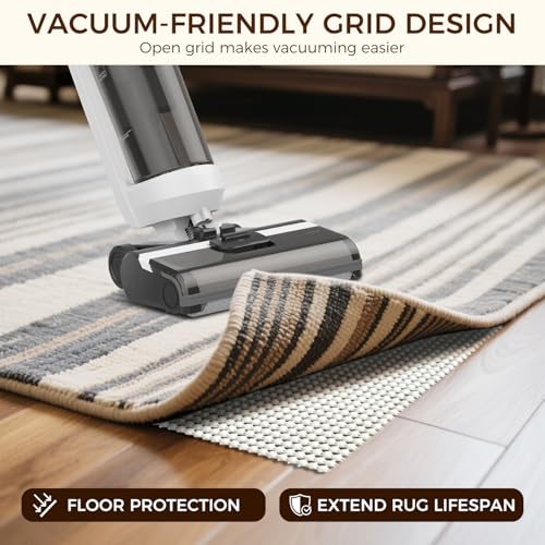 BAGAIL BASICS 8 x 10 FT Rug Pad Gripper for Hardwood Floors, Non Slip Rug Pads for Area Rugs, Extra Thick Under Rug Padding, Protect Your Rugs & Floors - size: 8' x 10' (Rectangular)