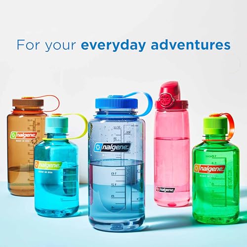 Nalgene Sustain Tritan BPA-Free Water Bottle Made with Material Derived from 50% Plastic Waste (using ISCC certified mass balance), 16 OZ, Wide Mouth, Cherry Blossom (Pack of 6) - color: Cherry Blossom, size: 16 Ounces (Pack of 6)