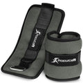 ProsourceFit Ankle/Wrist and Arm/Leg Weights Set of 2, Adjustable Strap 1 lb-5 lb, Adjustable Weight 15 lb, 10 lb, 7 lb for Men and Women - color: Grey, size: 2lb