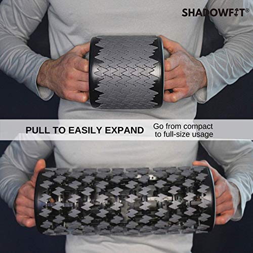 Shadowfit Foam Roller Equipment for Sore Muscle, Tissues ∣ Massage Rollers for Maximum Tension Relief ∣ High Density Foam for Deep Tissue Pain Relief, Thigh, Arms (Gray) - color: Gray