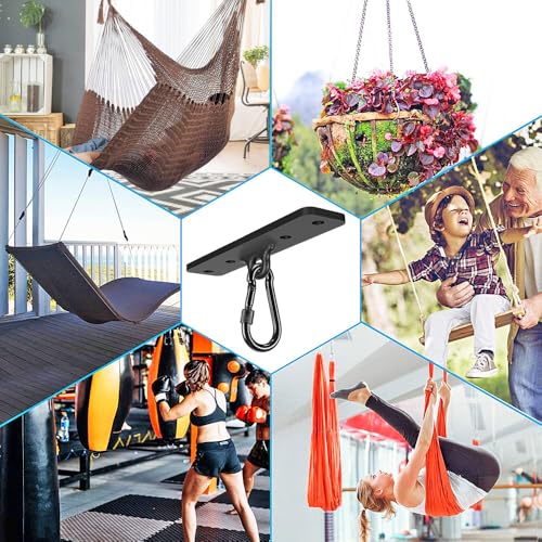 Dolibest Heavy Bag Hangers Brackets, Punching Bag Hangers, Heavy Bag Ceiling Mount for Body Weight Strength Training Systems, Aerial Yoga Swing & Hammock, Resistance Band - color: 600lb Heavy Bag Hanger