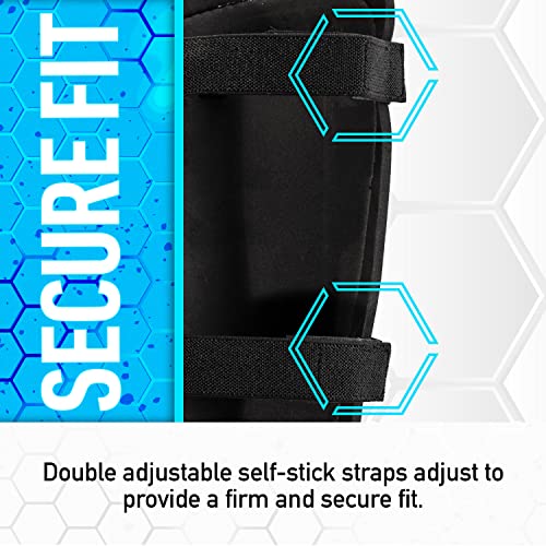 Franklin Sports Soccer Shin Guards for Youth + Adults - Superlight Shin Guards for Men, Women + Kids - (2) Shin Guard Set for Boys + Girls - size: Large