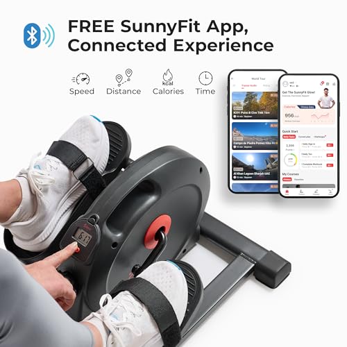 Sunny Health & Fitness Under Desk Pedal Elliptical Machine Leg Exerciser - color: Black