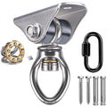 BeneLabel Heavy Bag Hanger for Punching Bag Beam Mount Hardware 360° Rotation Boxing Bag Ceiling Mount I-Beam Hanger for Hanging Heavy Punching Bags Wall Hangers - color: Silver